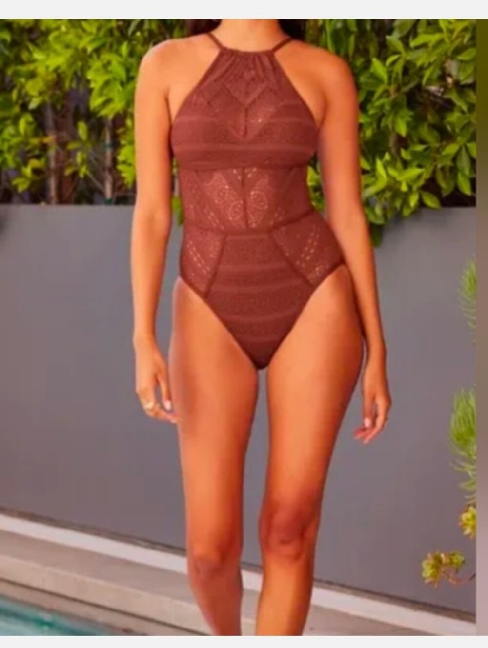 Becca One Piece Crochet Swimsuit